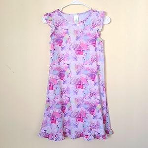 The Children's Place Girls Unicorn Dress Softmarin Size L
